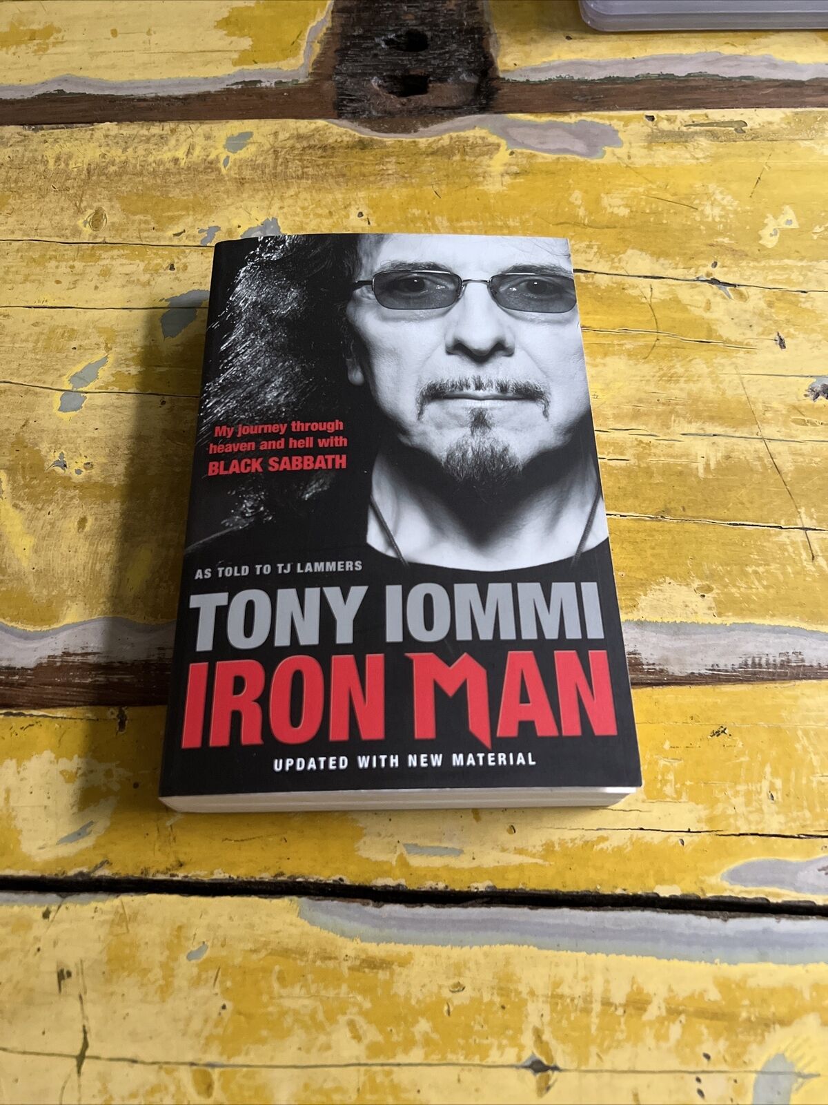 Tony Iommi "Musician" Black Sabbath Autographed Signed Iron Man Book JSA COA