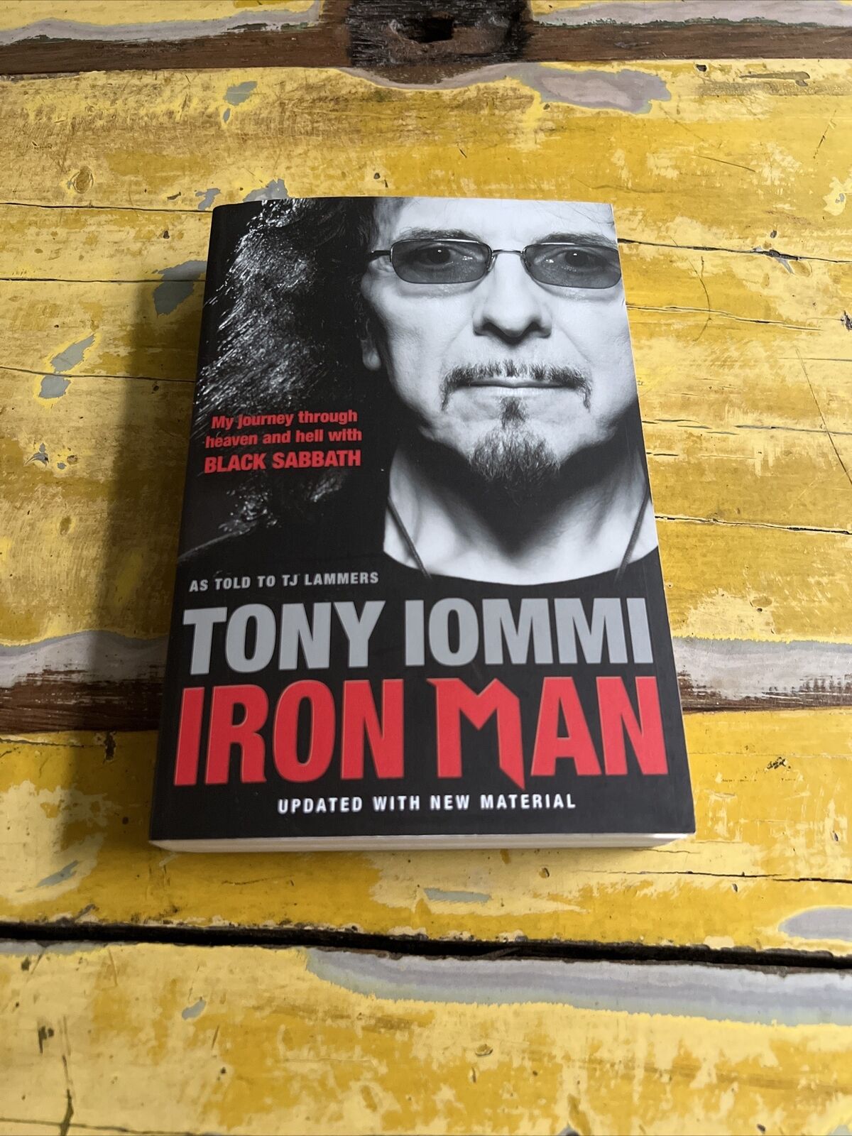 Tony Iommi "Musician" Black Sabbath Autographed Signed Iron Man Book JSA COA