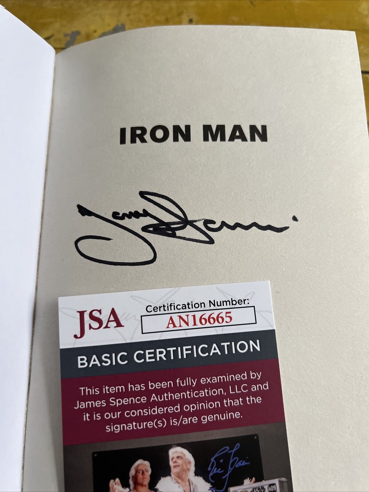 Tony Iommi "Musician" Black Sabbath Autographed Signed Iron Man Book JSA COA