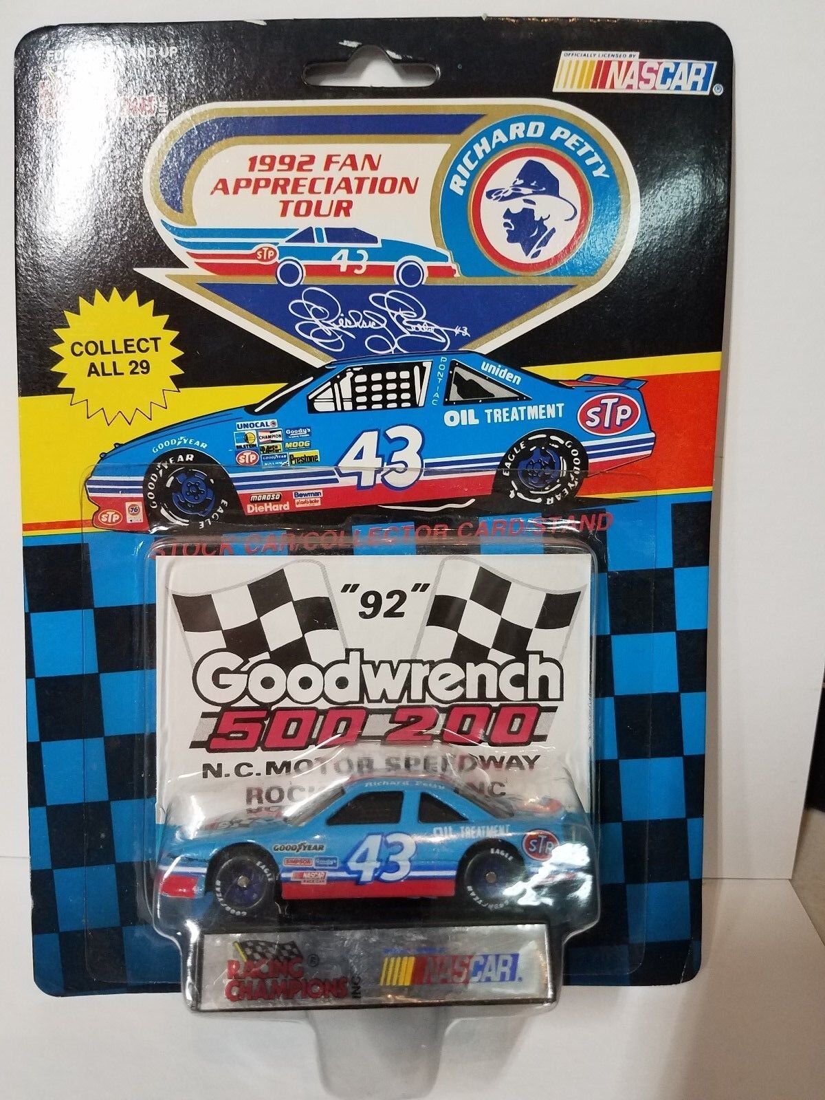 Richard Petty #43 1992 Fan Tour Die Cast CAR Goodwrench 500 NEW