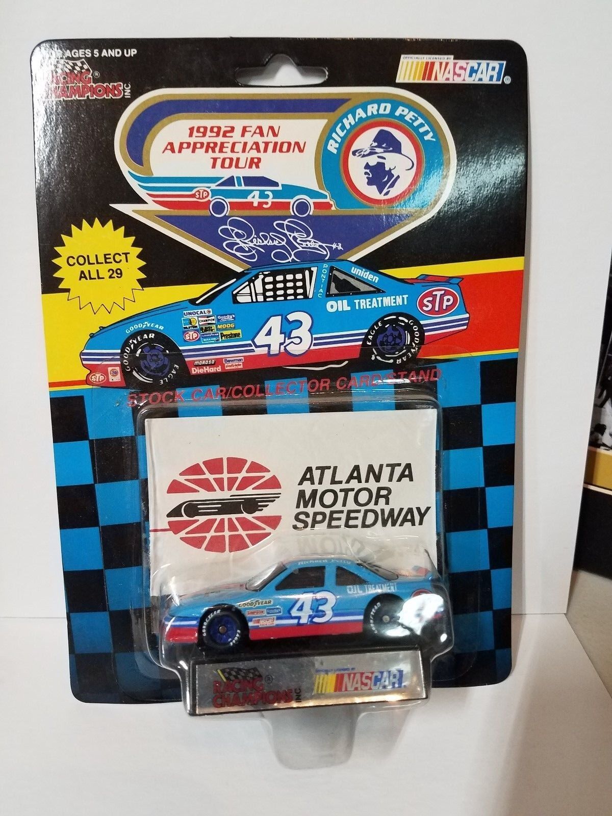 Richard Petty #43 1992 Fan Tour Die Cast CAR Atlanta Motor Speedway NEW