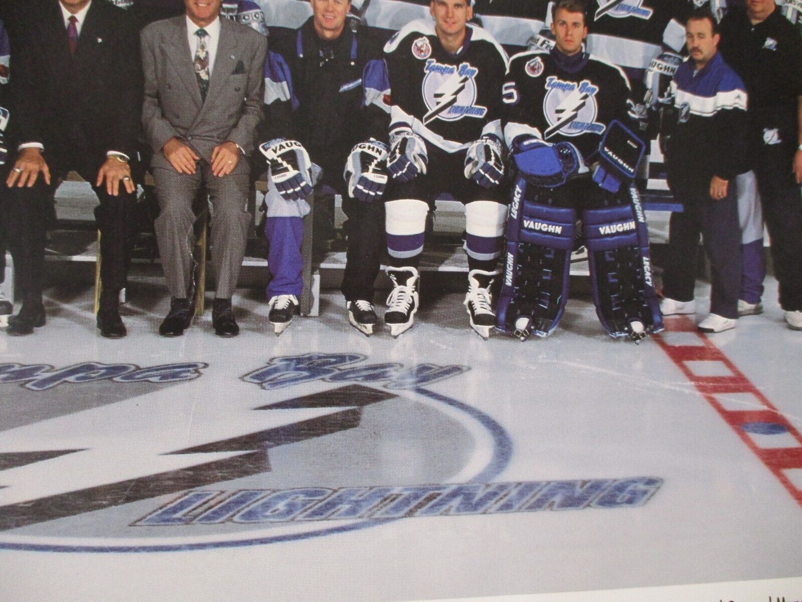 NHL Tampa Bay Lightning 1992-1993 Inaugural Year Team Photo 12x16