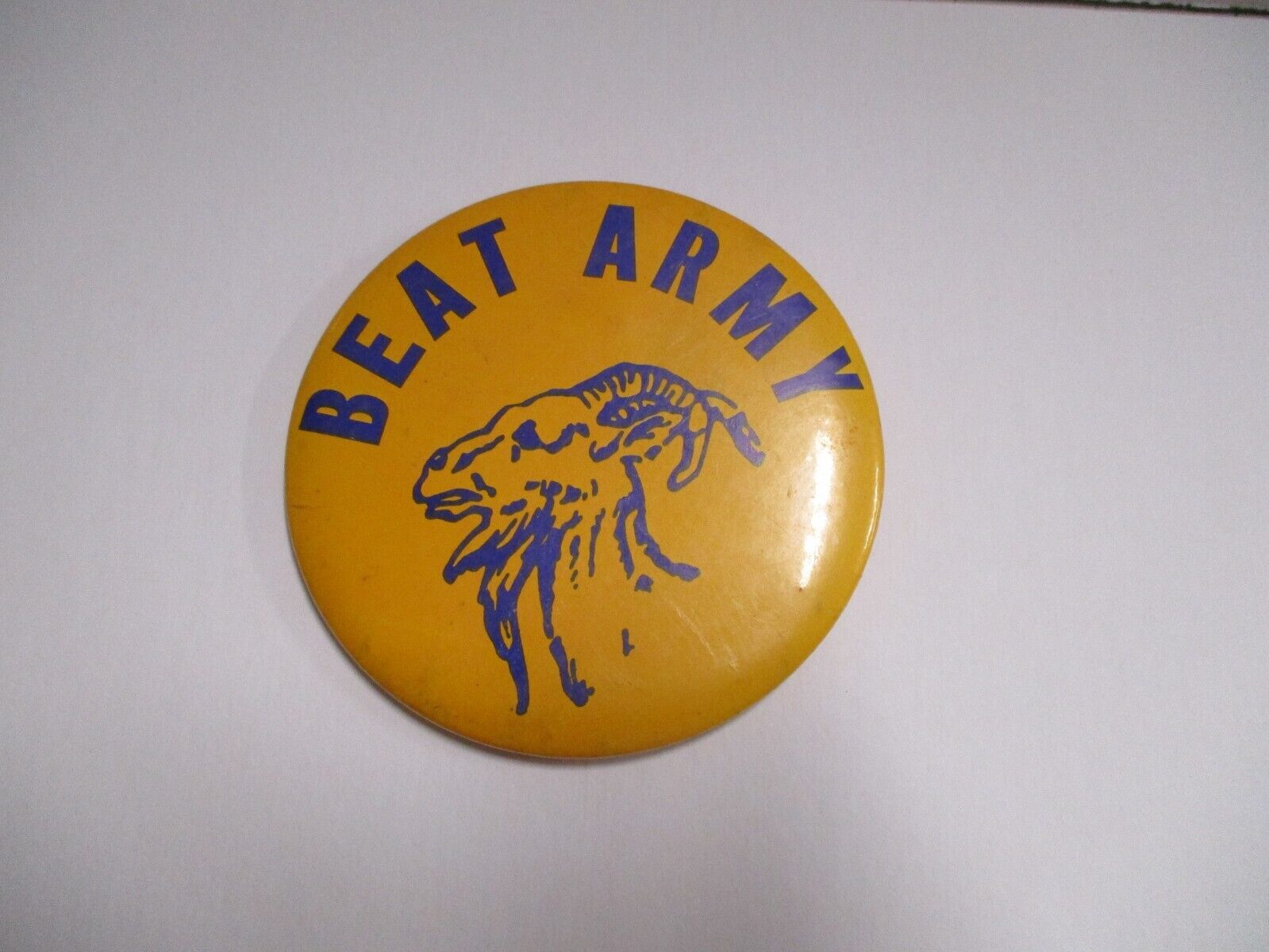 Navy Beat Army Vintage 3 inch pin older Navy Pin