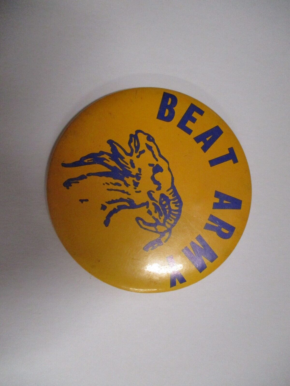 Navy Beat Army Vintage 3 inch pin older Navy Pin