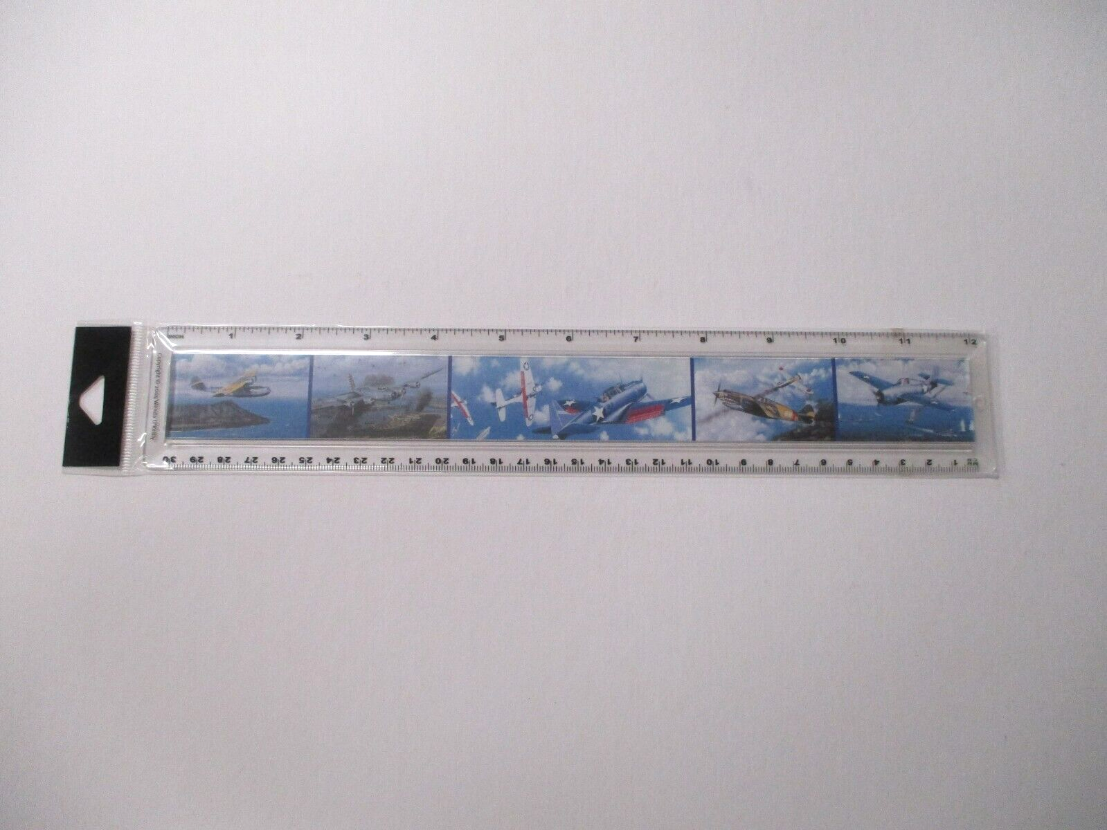 Pearl Harbor Arizona Memorial Airplane 12 Inch Ruler New in Package