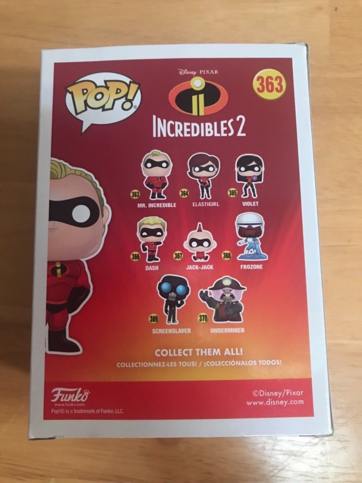 Funko Pop Craig T. Nelson “Mr. Incredible” Autograph JSA #CC29864