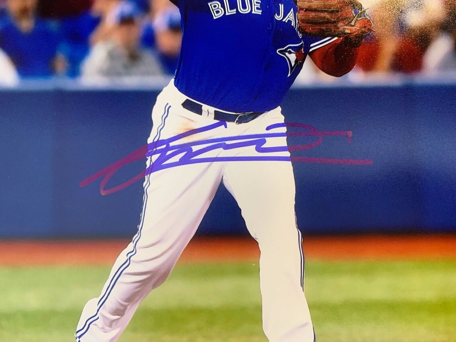 Vladimir Guerrero JR Blue Jays Autographed 8x10 Sports Photo F JSA COA #MM919107