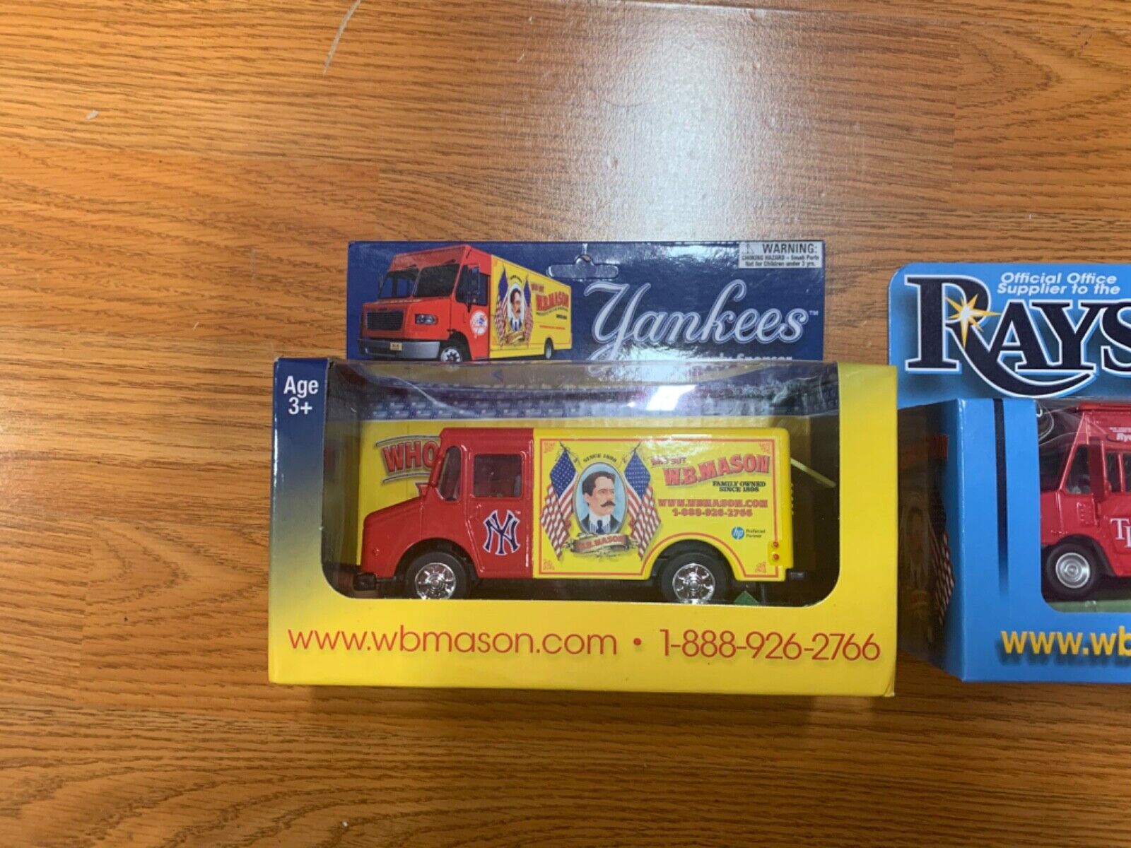 WB Mason Tampa Bay Rays & New York Yankees Collective Delivery Truck Diecast