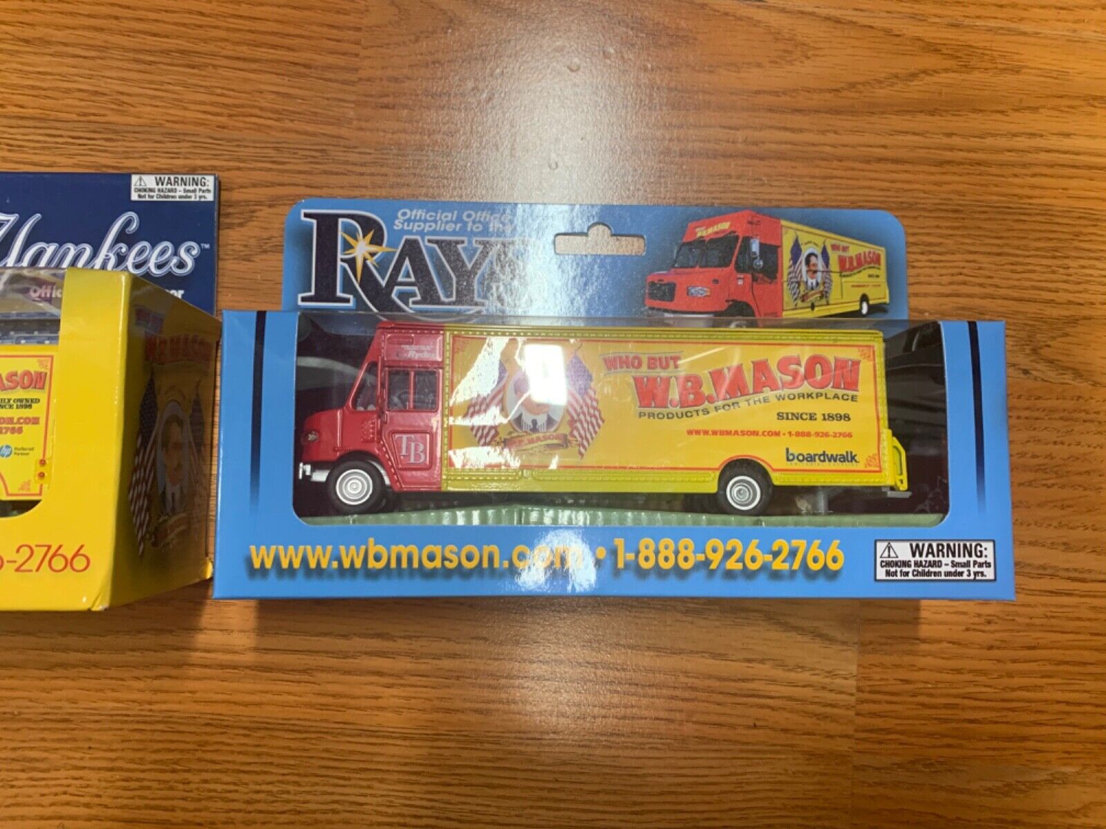 WB Mason Tampa Bay Rays & New York Yankees Collective Delivery Truck Diecast