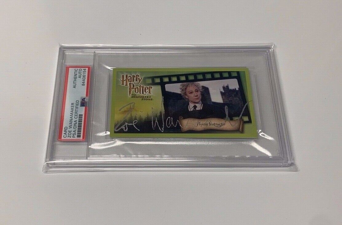 Zoe Wanamaker Autographed Harry Potter Card W/ PSA Slab Cert. #84406154