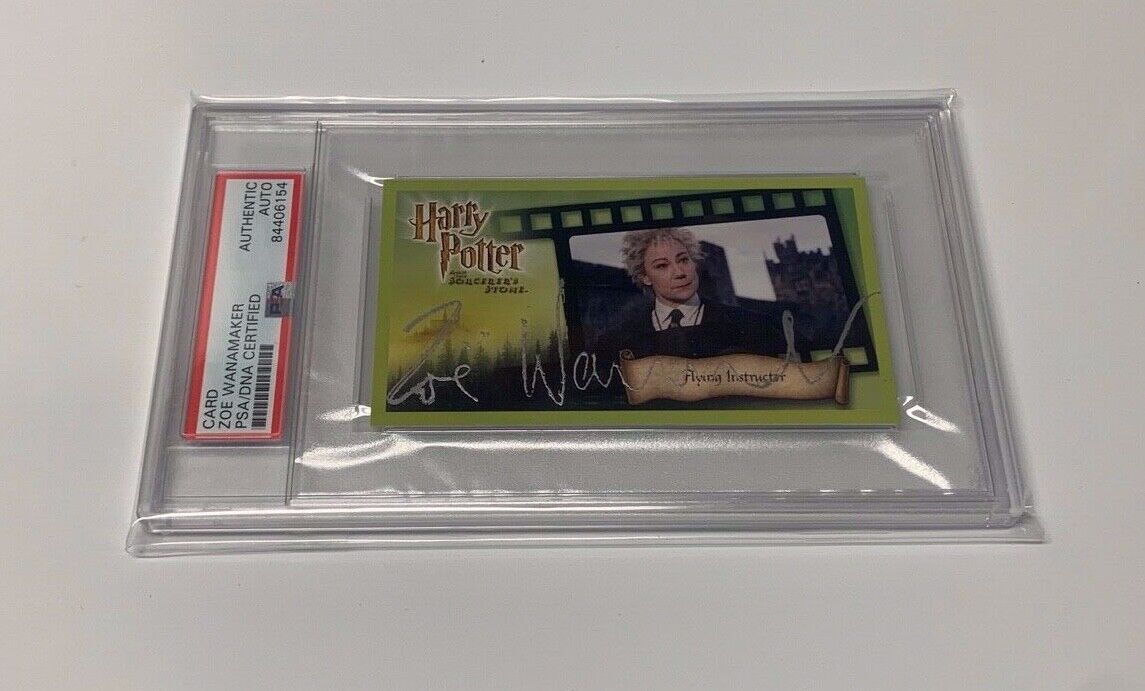 Zoe Wanamaker Autographed Harry Potter Card W/ PSA Slab Cert. #84406154