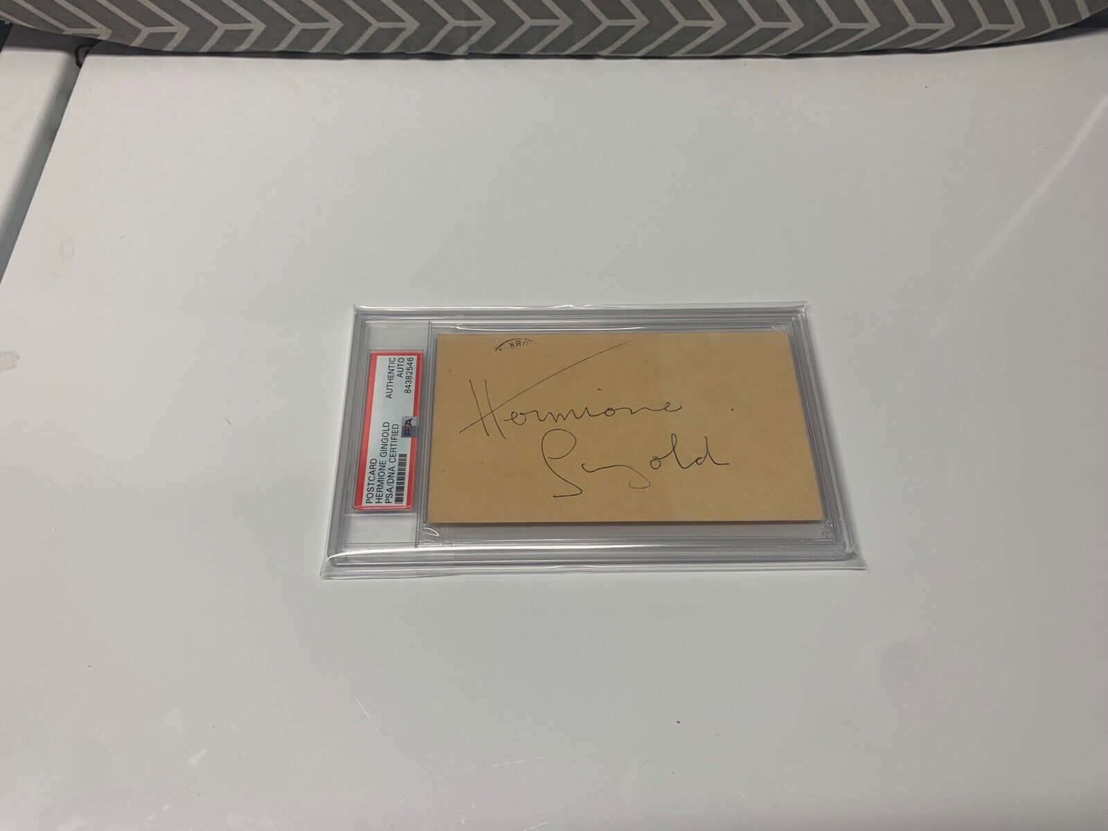 Hemione Gingold 1959 Autographed Index Card W/ PSA Slab and Cert. #84382546