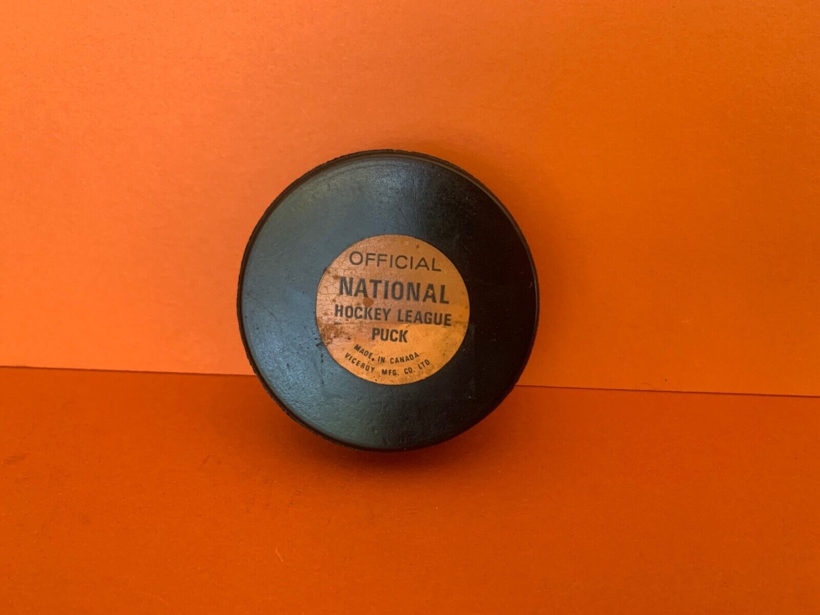 Vintage National Hockey League Viceroy Puck NHL Made in Canada Not Used