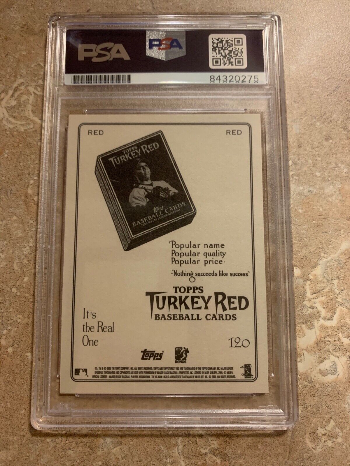 Vladimir Guerrero Autographed 2006 Topps Turkey Red Card #120 PSA Slabbed RED