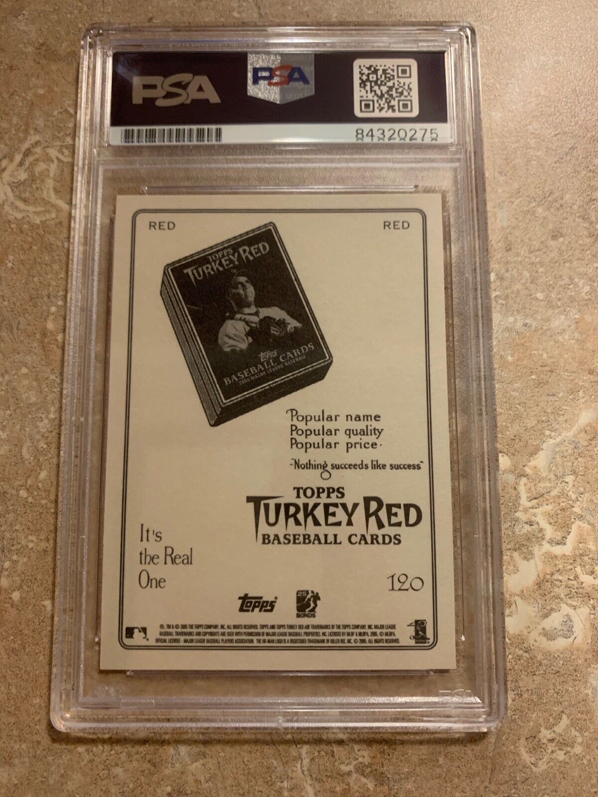 Vladimir Guerrero Autographed 2006 Topps Turkey Red Card #120 PSA Slabbed RED