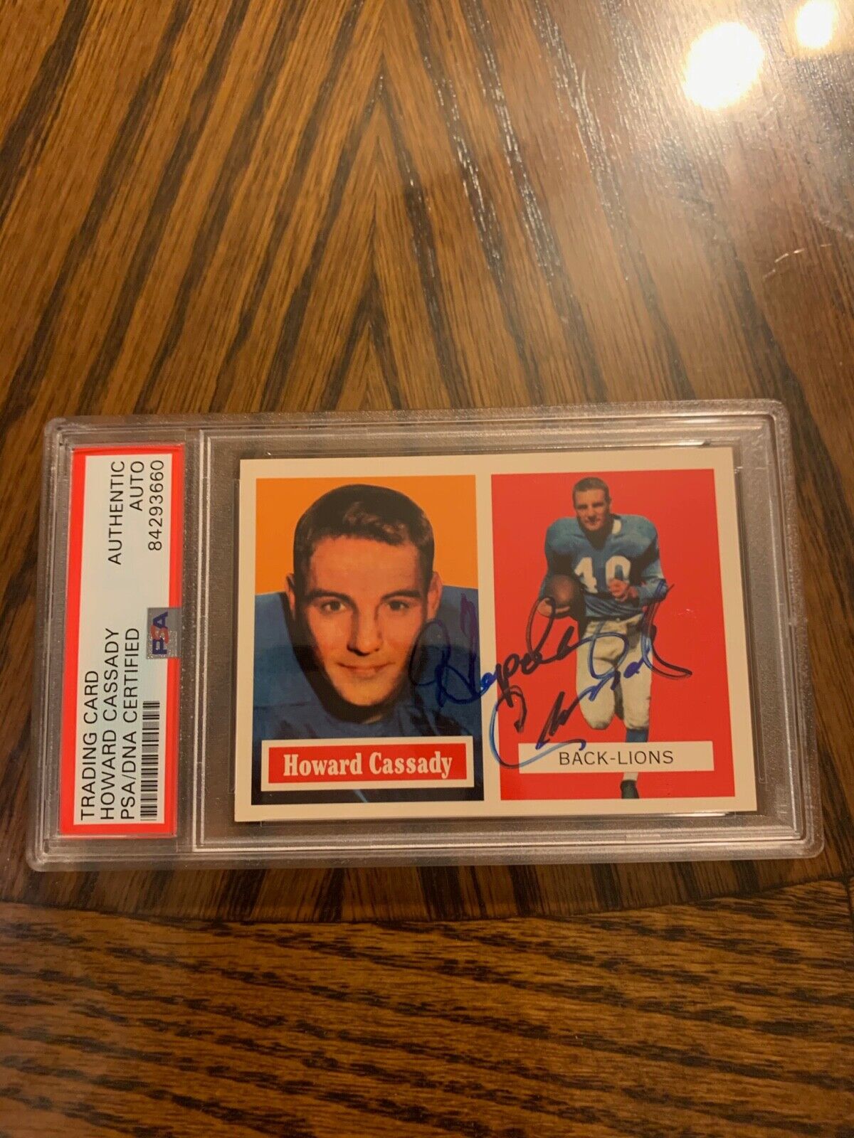 Howard Cassady Autographed Topps Archives Heisman Card PSA Slabbed & Certified B