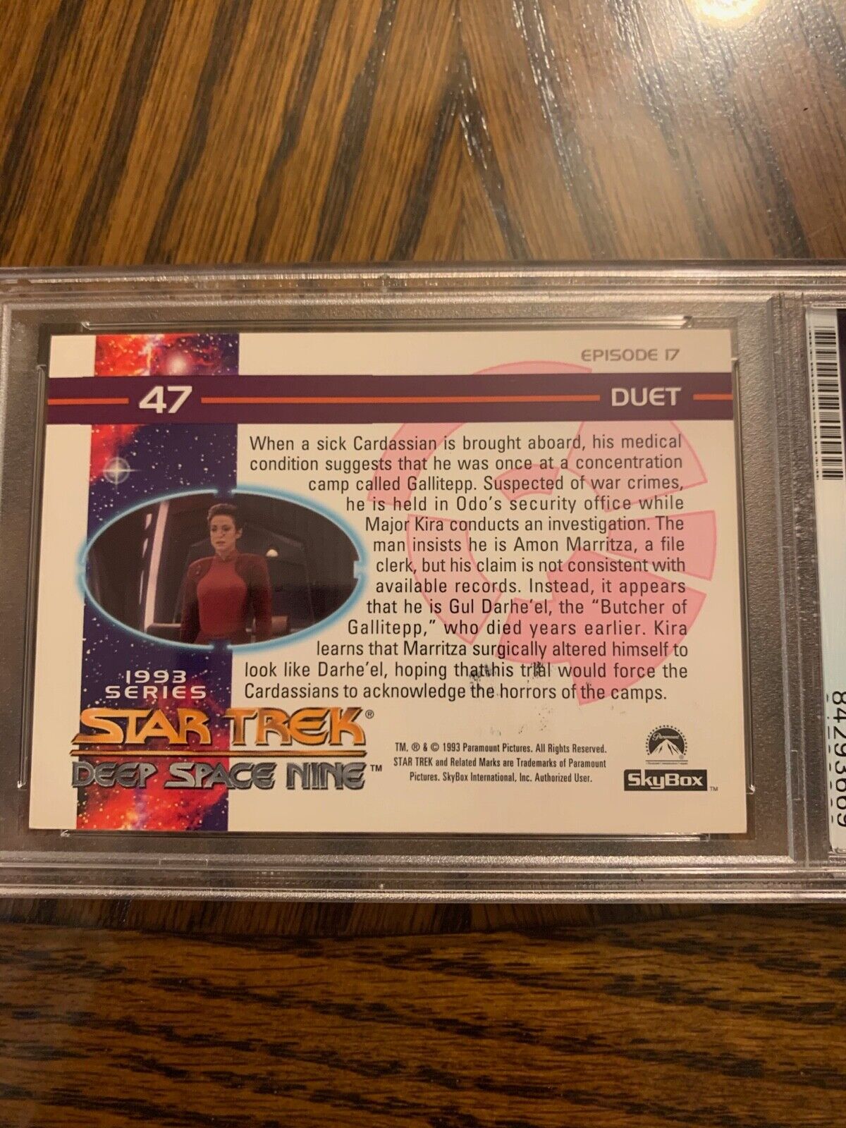 Nana Visitor Autographed Star Trek DS9 Duet Card #47 PSA Slabbed & Certified