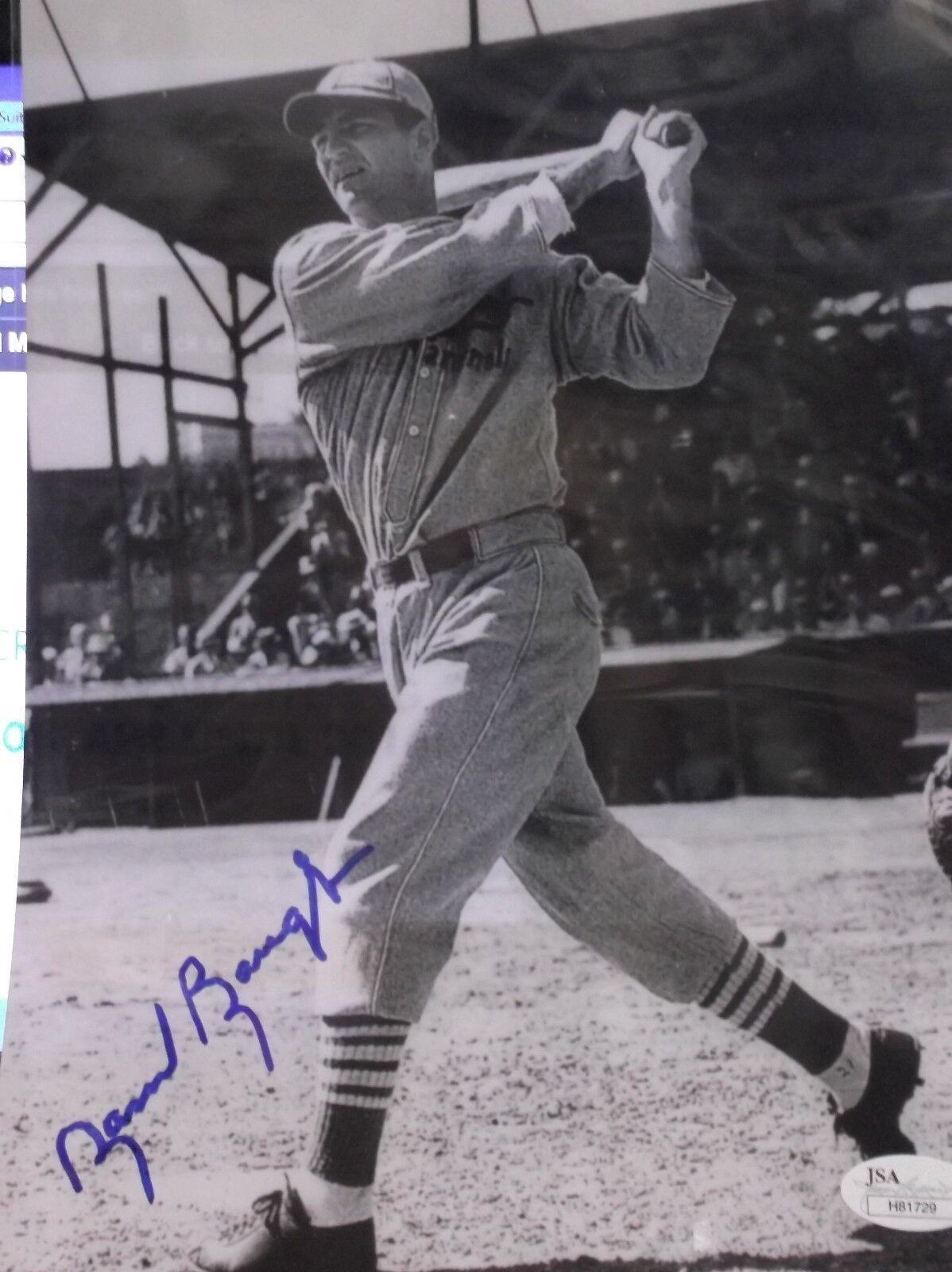 Sammy Baugh Cardinals RARE signed autographed 8x10 Photo JSA COA H81729