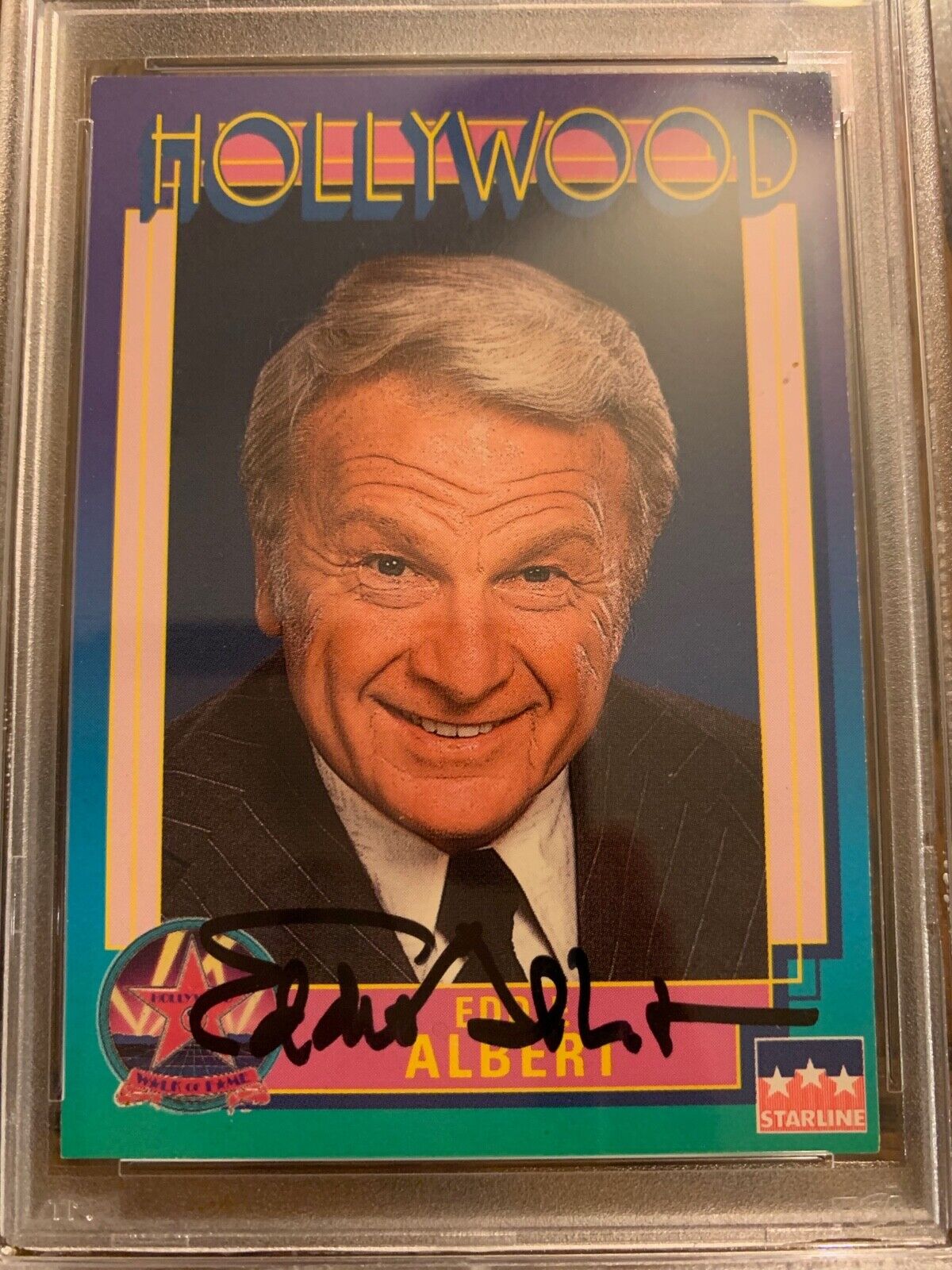 Eddie Albert Autographed 1991 Hollywood Card #85 PSA Slabbed & Certified