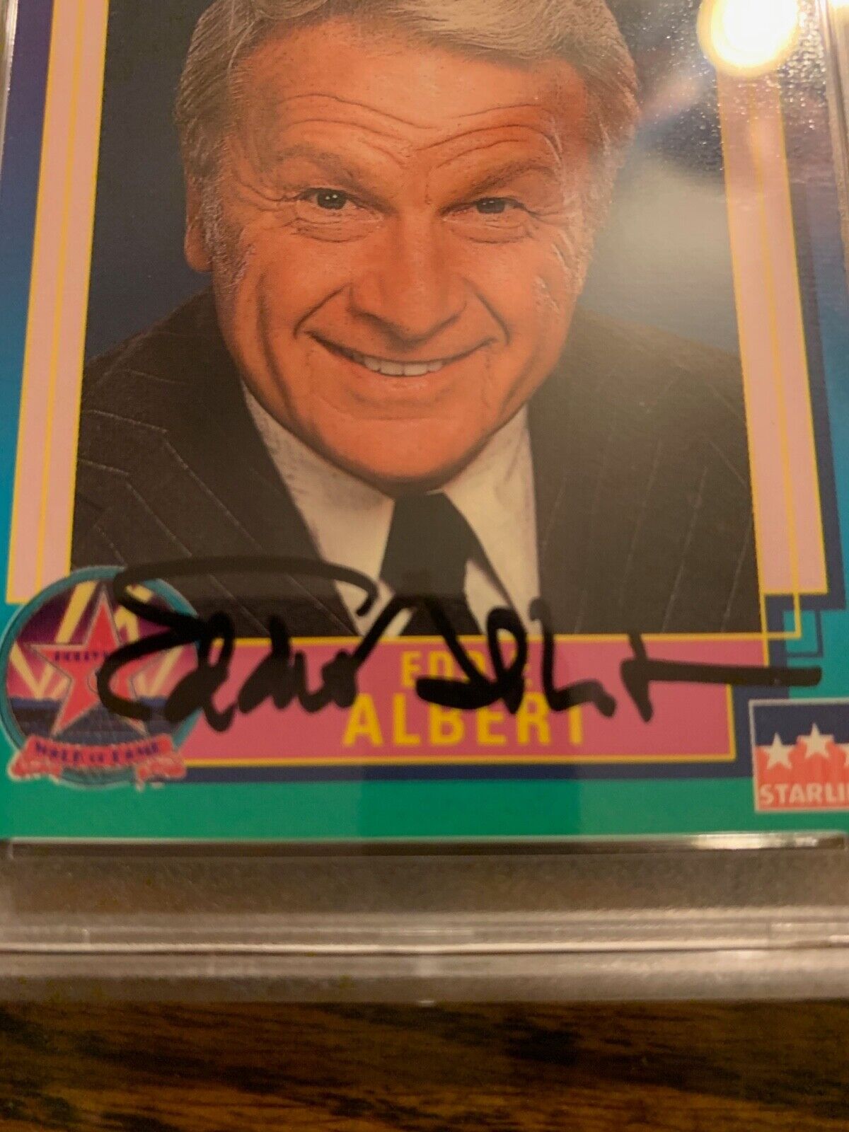 Eddie Albert Autographed 1991 Hollywood Card #85 PSA Slabbed & Certified