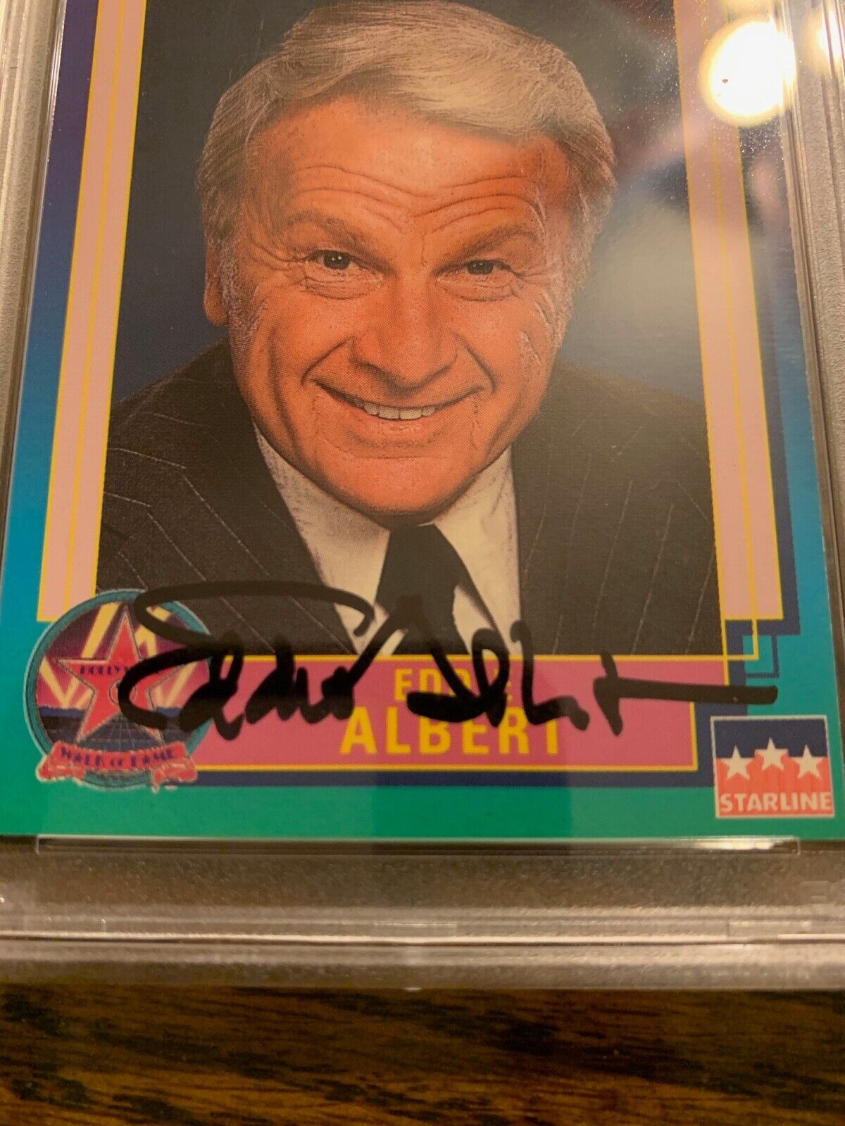 Eddie Albert Autographed 1991 Hollywood Card #85 PSA Slabbed & Certified