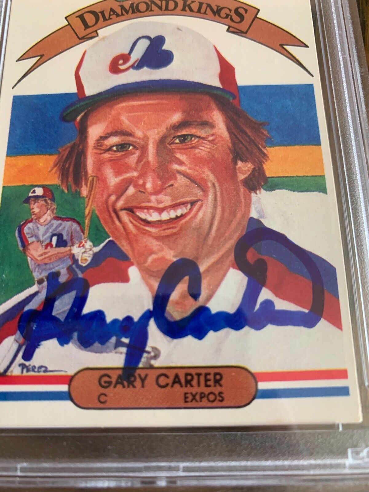 Gary Carter Autographed Signed 1982 Donruss DK Card # PSA Slabbed Certified