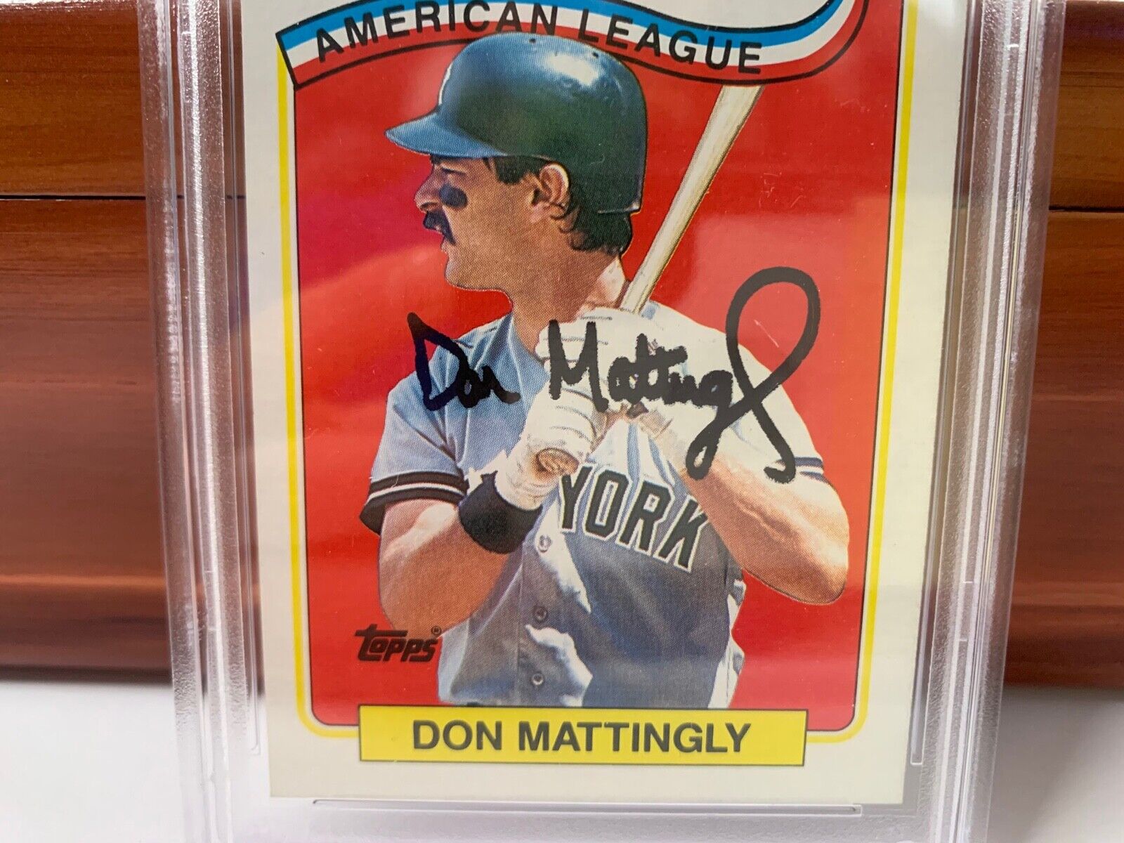 Don Mattingly Yankees Autographed All Star AL Card #397 PSA Slabbed 84278571