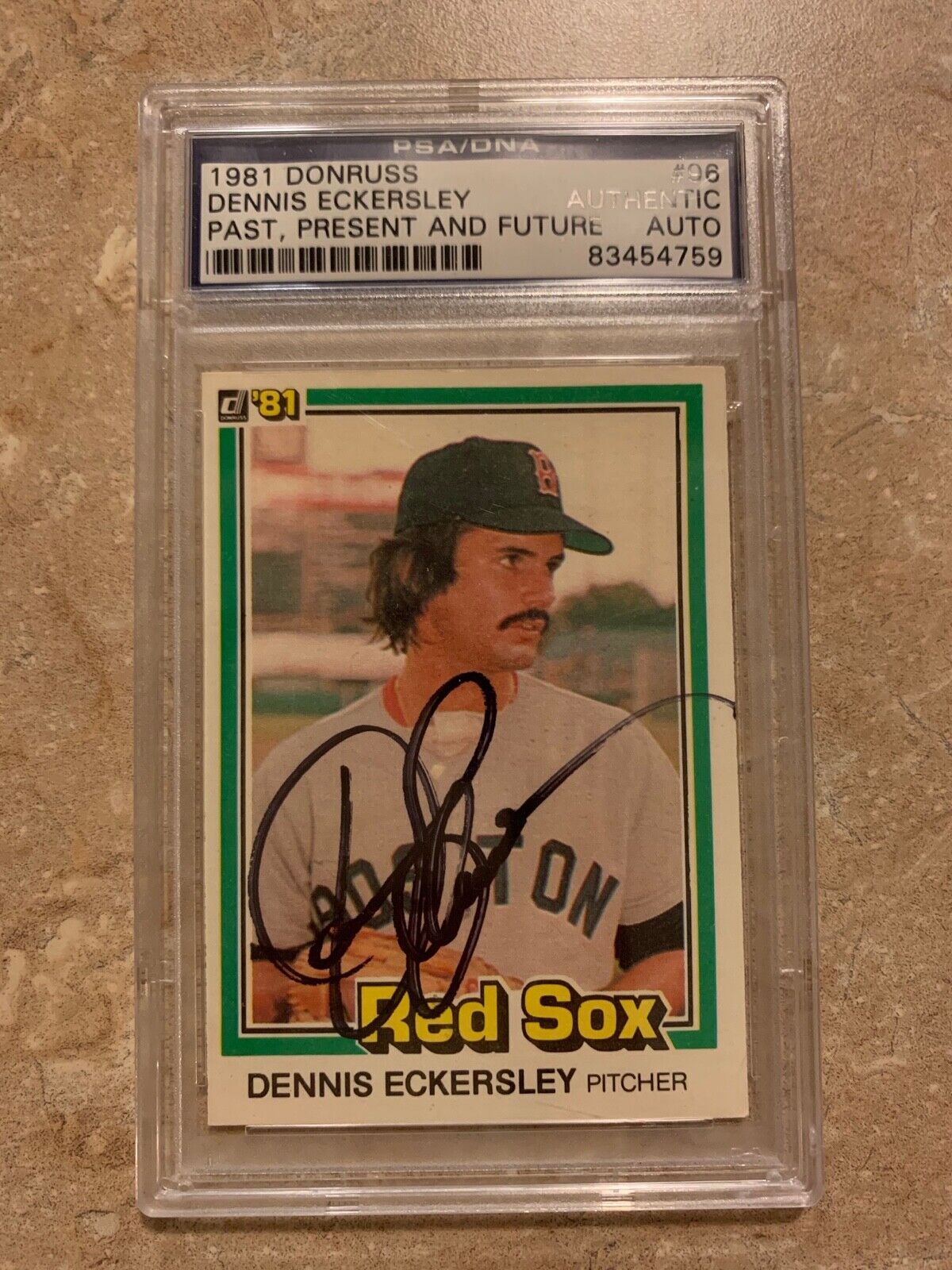 Dennis Eckersley Autographed 1981 Donruss Card #96 PSA Certified Slabbed