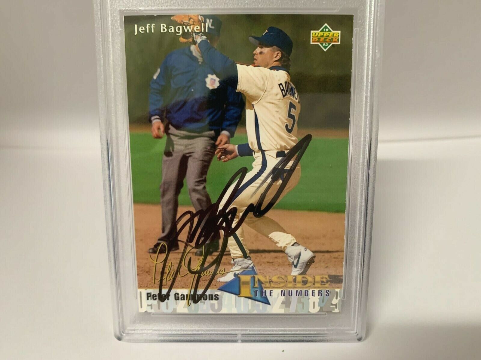 Jeff Bagwell Astros Autographed 1994 Donruss Baseball Card PSA Certified Slabbed