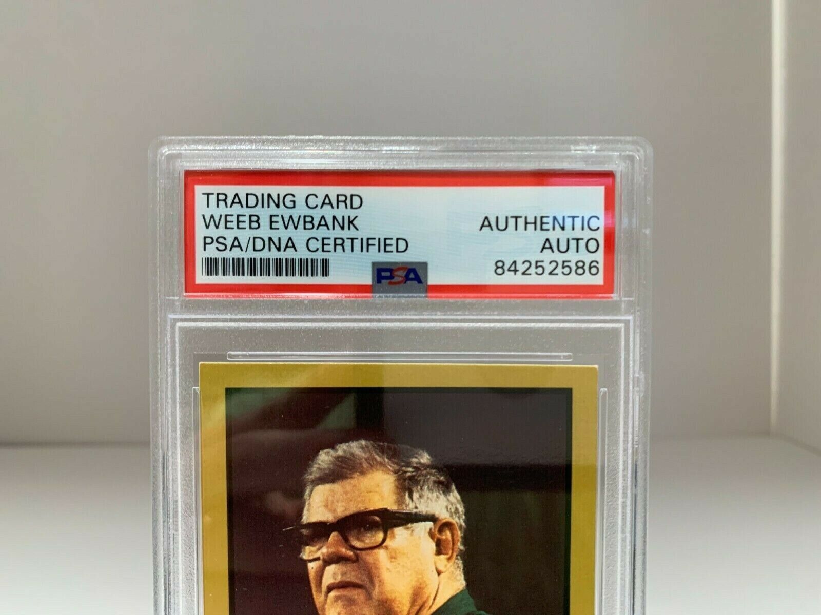 Weeb Ewbank HOF Jets Coach Autographed Signed Enor Card PSA Certified Slabbed