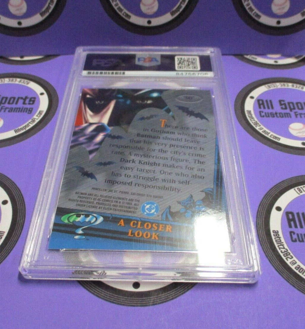 Val Kilmer Autographed Signed Fleer Metal DC Batman Card PSA Slab #84756706