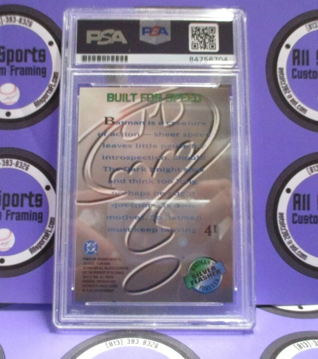 Val Kilmer Autographed Signed Fleer Metal DC Batman Card PSA Slab #84756704