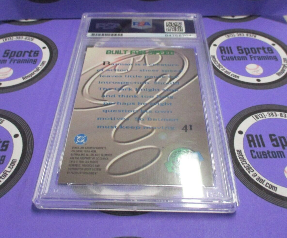 Val Kilmer Autographed Signed Fleer Metal DC Batman Card PSA Slab #84756704