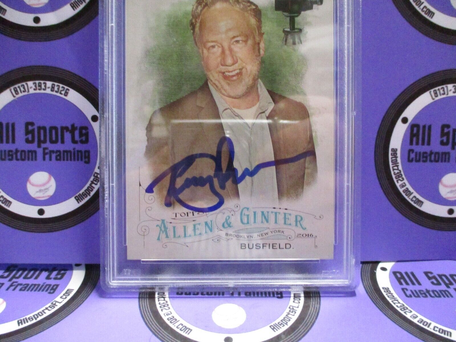 Timothy Busfield Actor Autographed Signed 2016 Allen & Ginter Card (4) PSA Slab