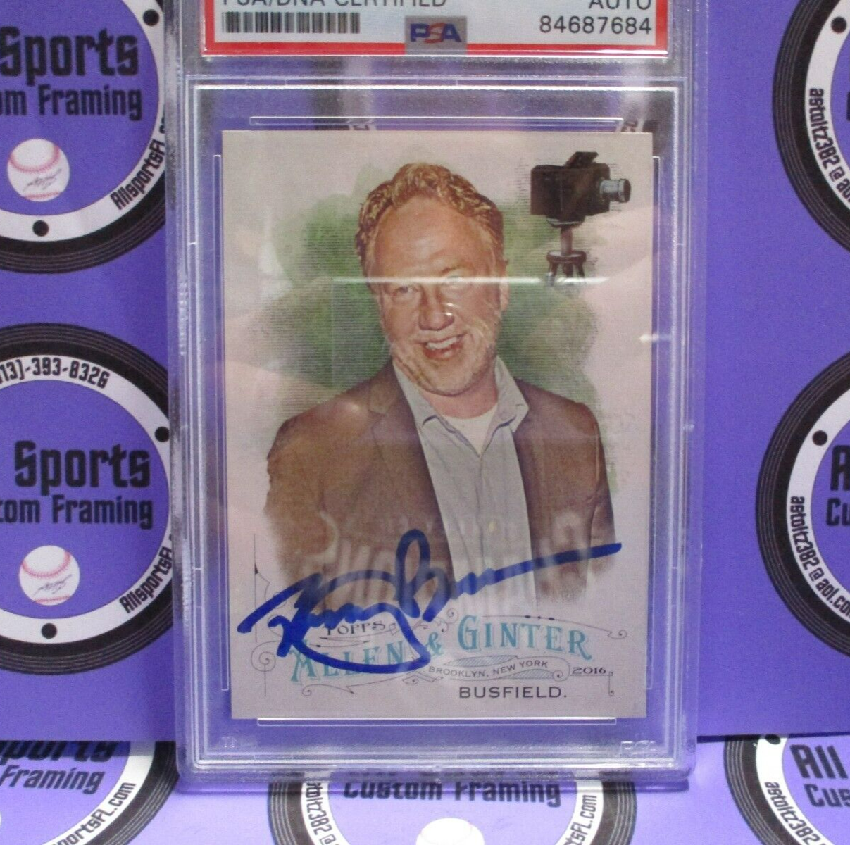 Timothy Busfield Actor Autographed Signed 2016 Allen & Ginter Card (5) PSA Slab