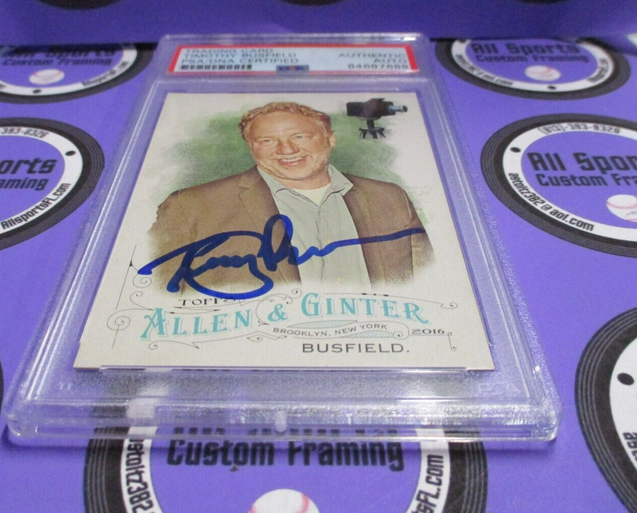 Timothy Busfield Actor Autographed Signed 2016 Allen & Ginter Card (4) PSA Slab