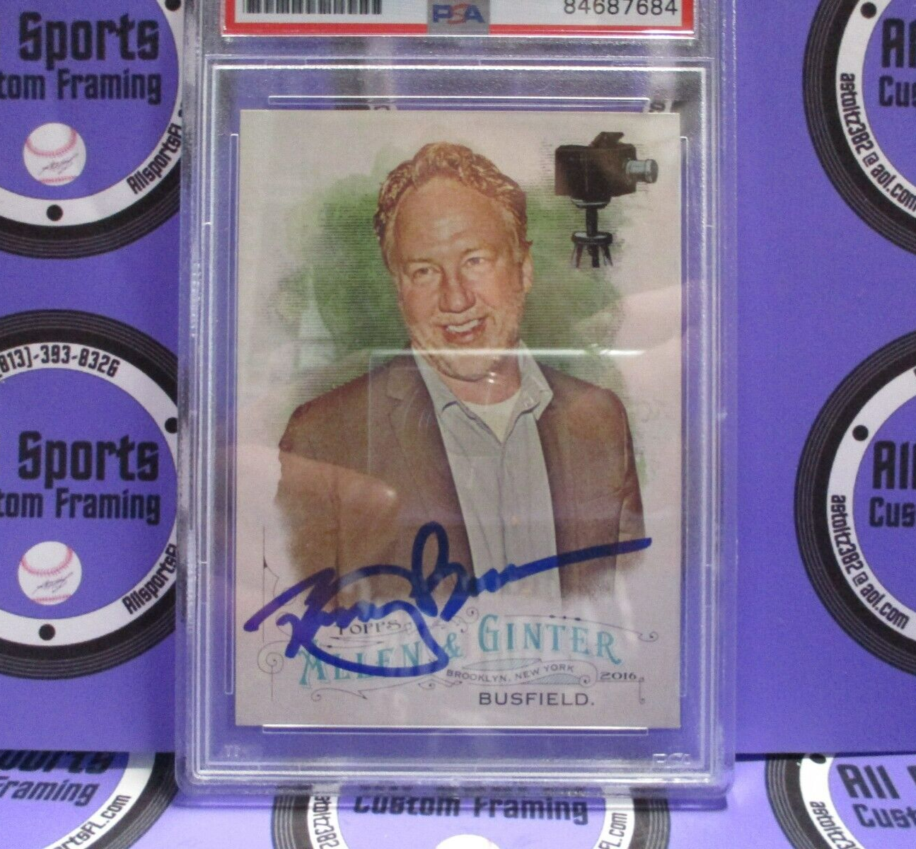 Timothy Busfield Actor Autographed Signed 2016 Allen & Ginter Card (5) PSA Slab