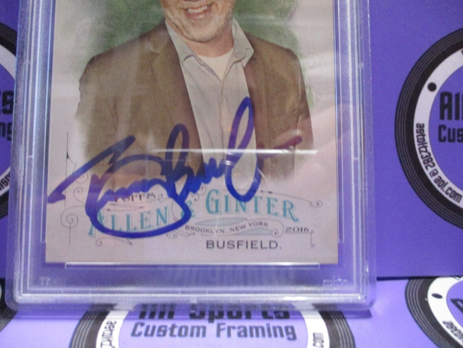 Timothy Busfield Actor Autographed Signed 2016 Allen & Ginter Card (2) PSA Slab