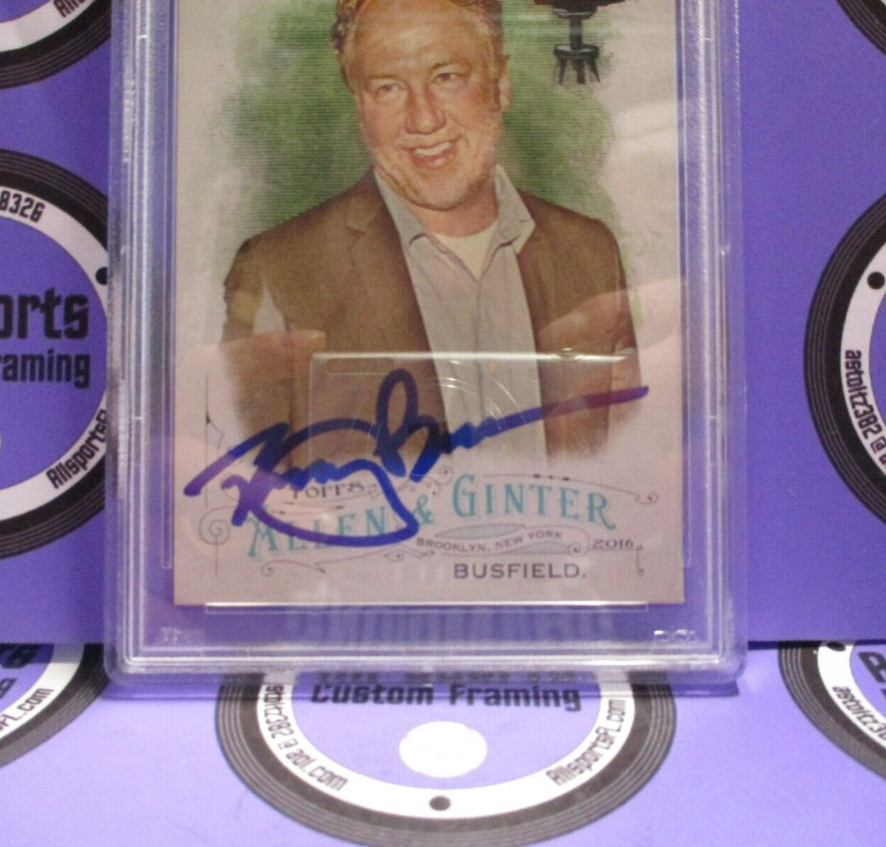 Timothy Busfield Actor Autographed Signed 2016 Allen & Ginter Card (5) PSA Slab