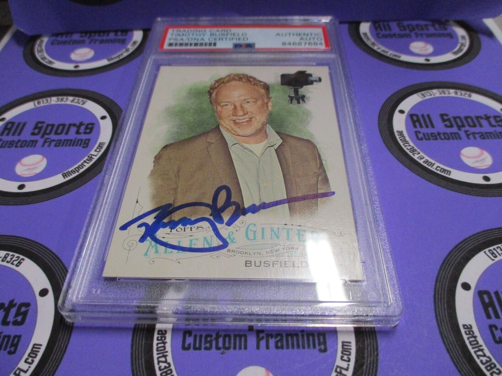 Timothy Busfield Actor Autographed Signed 2016 Allen & Ginter Card (5) PSA Slab