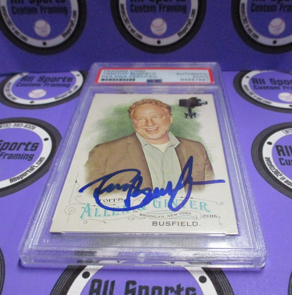 Timothy Busfield Actor Autographed Signed 2016 Allen & Ginter Card PSA Slab