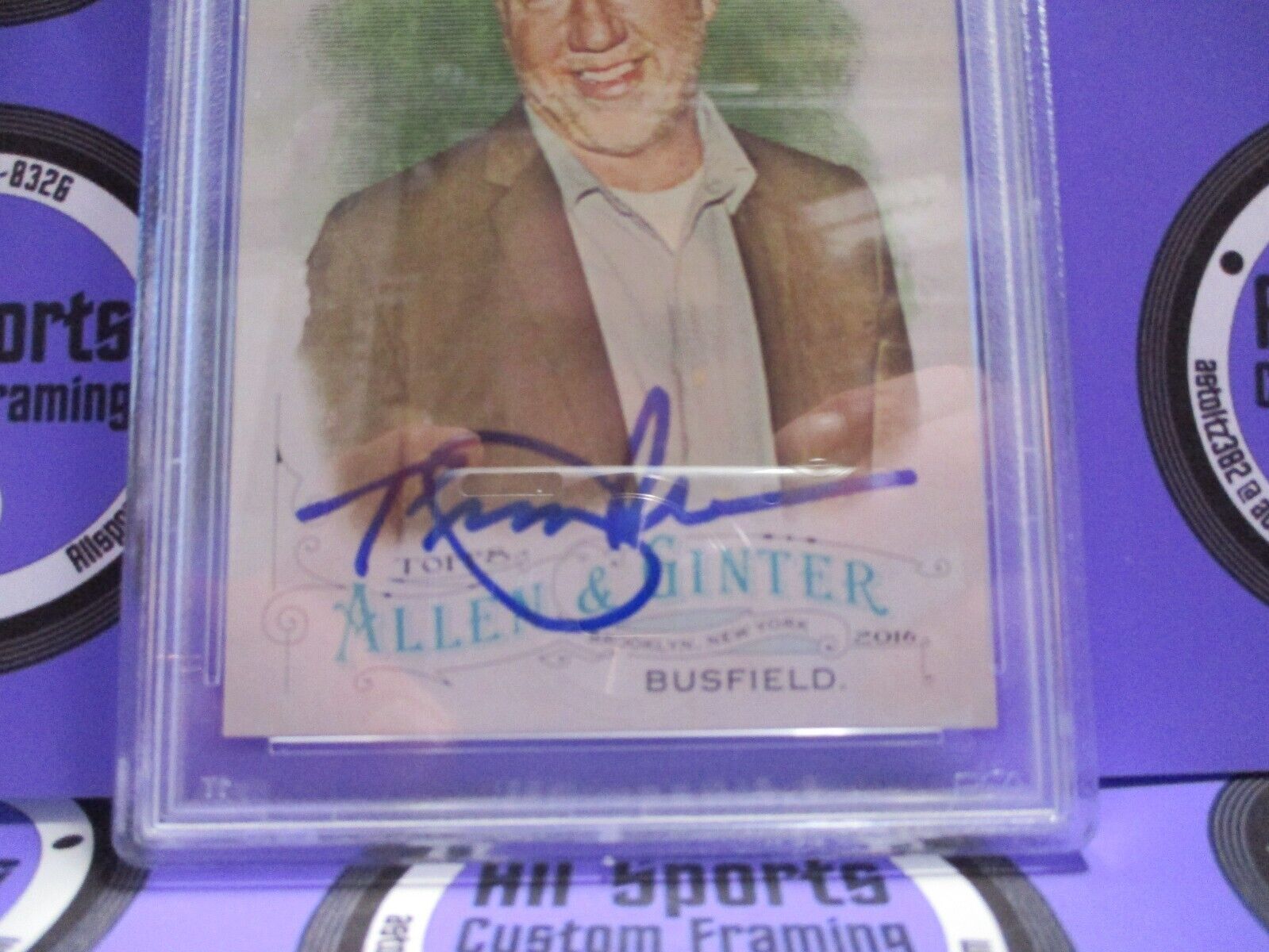 Timothy Busfield Actor Autographed Signed 2016 Allen & Ginter Card (3) PSA Slab