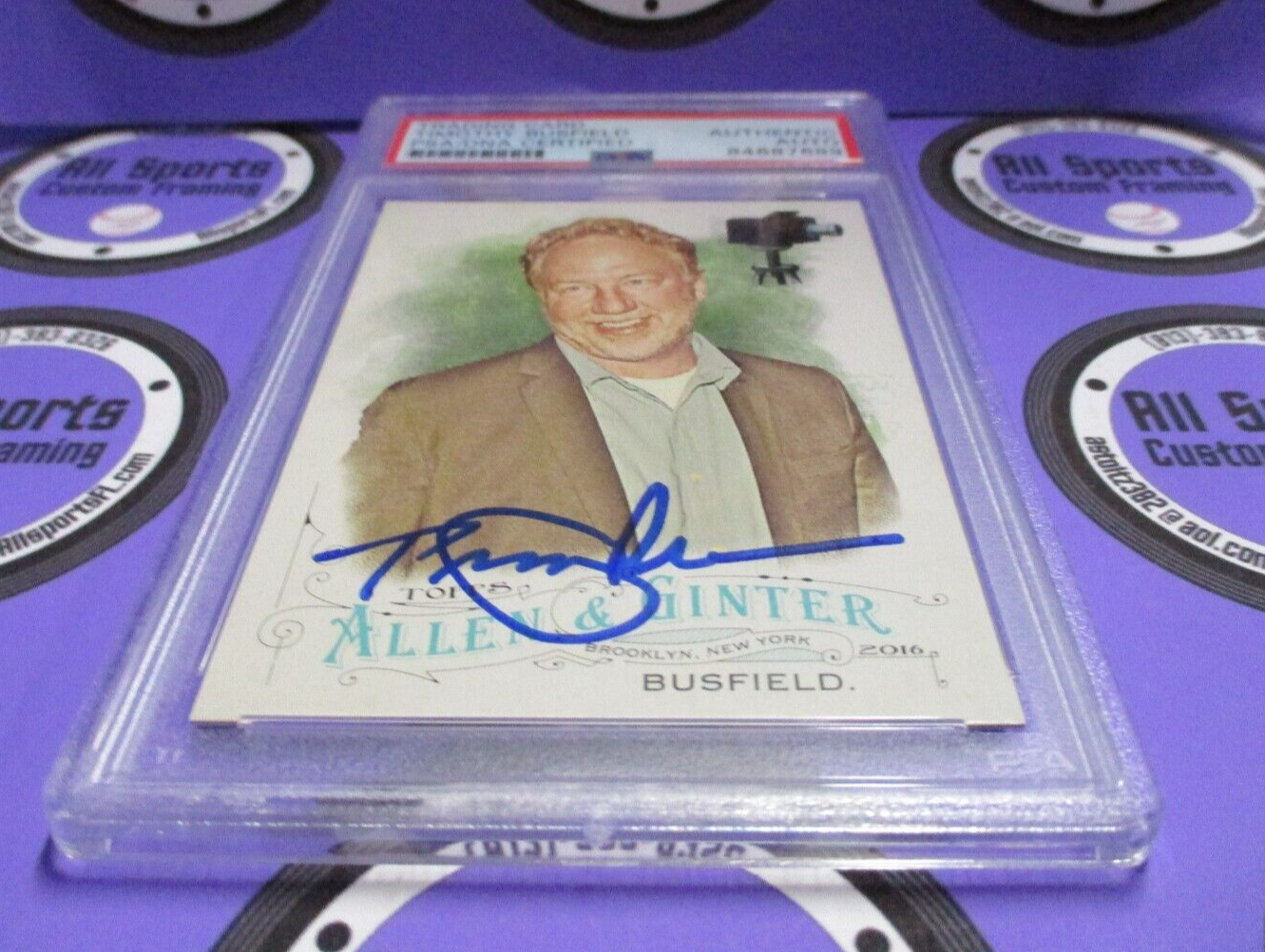 Timothy Busfield Actor Autographed Signed 2016 Allen & Ginter Card (3) PSA Slab