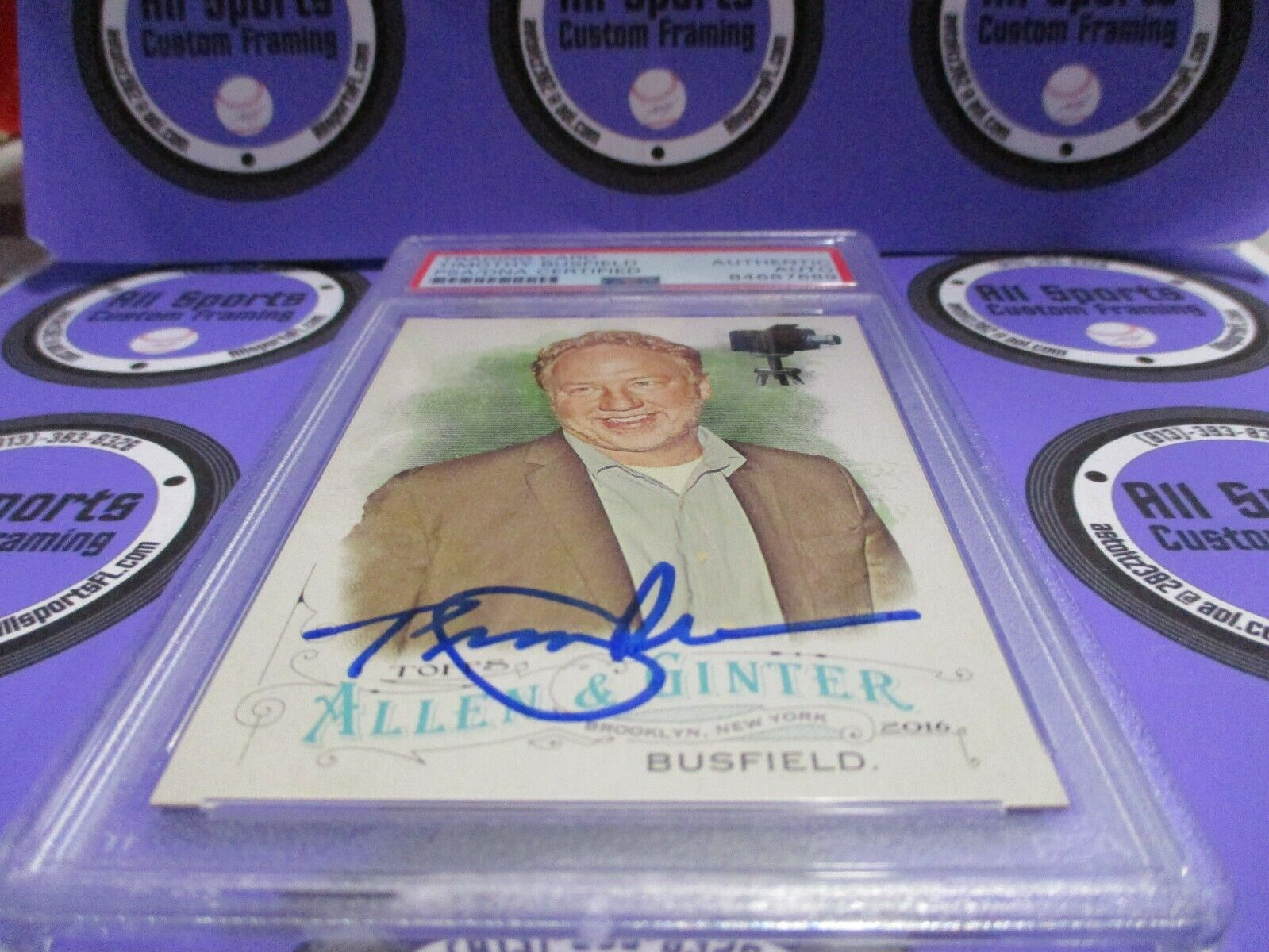 Timothy Busfield Actor Autographed Signed 2016 Allen & Ginter Card (3) PSA Slab