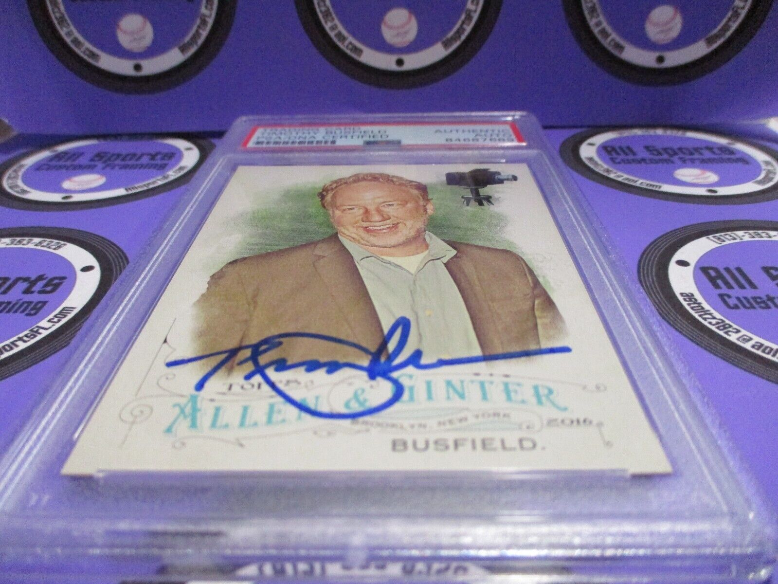 Timothy Busfield Actor Autographed Signed 2016 Allen & Ginter Card (3) PSA Slab