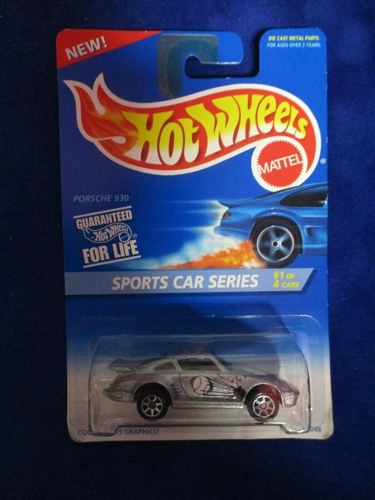 Hot Wheels Mattel Wheels Sports Car Series #1/4 Porsche 930 Cool Sports Graphics