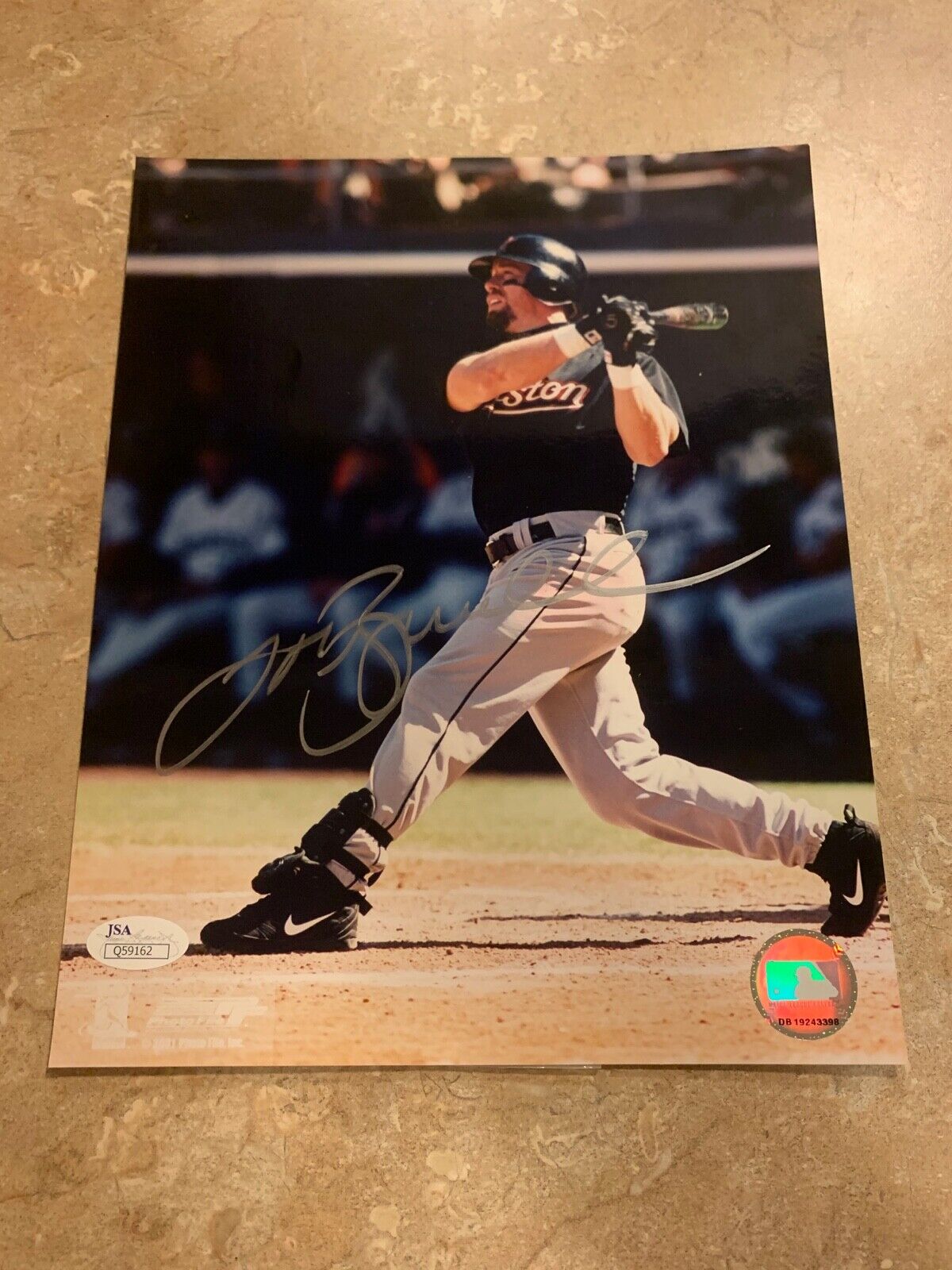 Jeff Bagwell Houston Astros Autographed 8x10 Photo JSA COA #Q5916 MLB Hologram