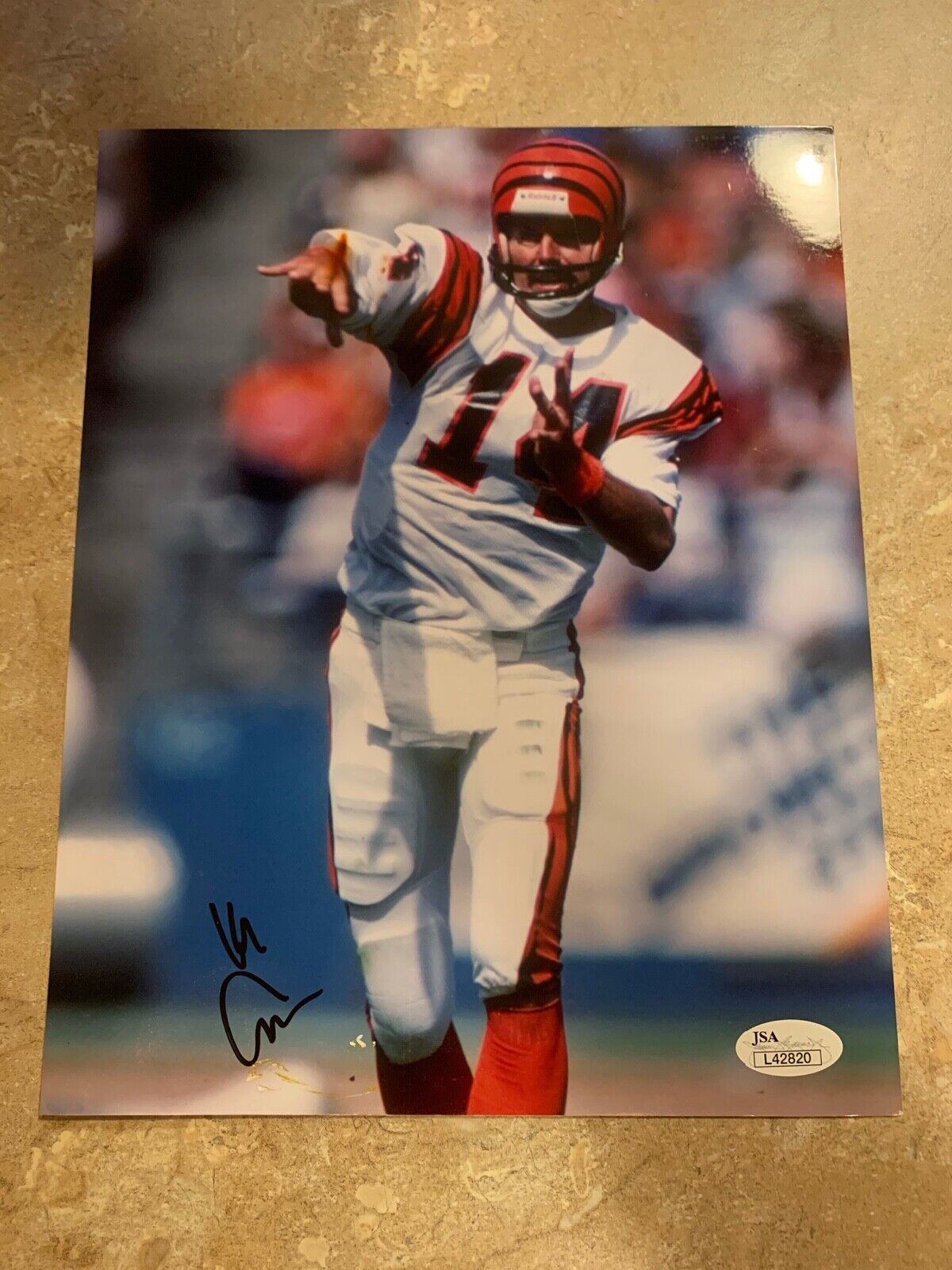 Ken Anderson Cincinnati Bengals Autographed 8x10 Photo JSA COA #L42820 NFL