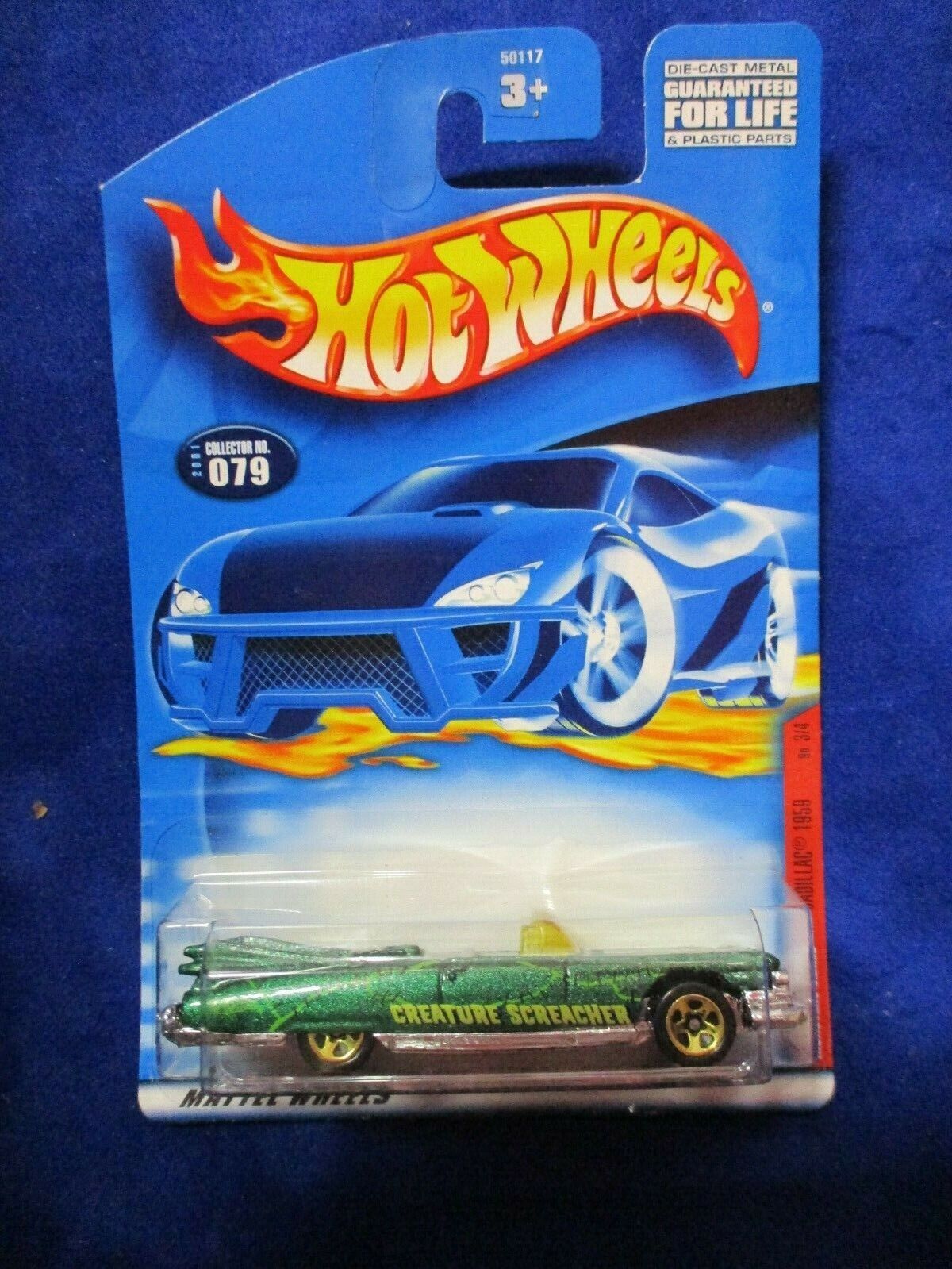 Hot Wheels Mattel Wheels Monster Series Cadillac 1959 No. 3/4 Collector No.079