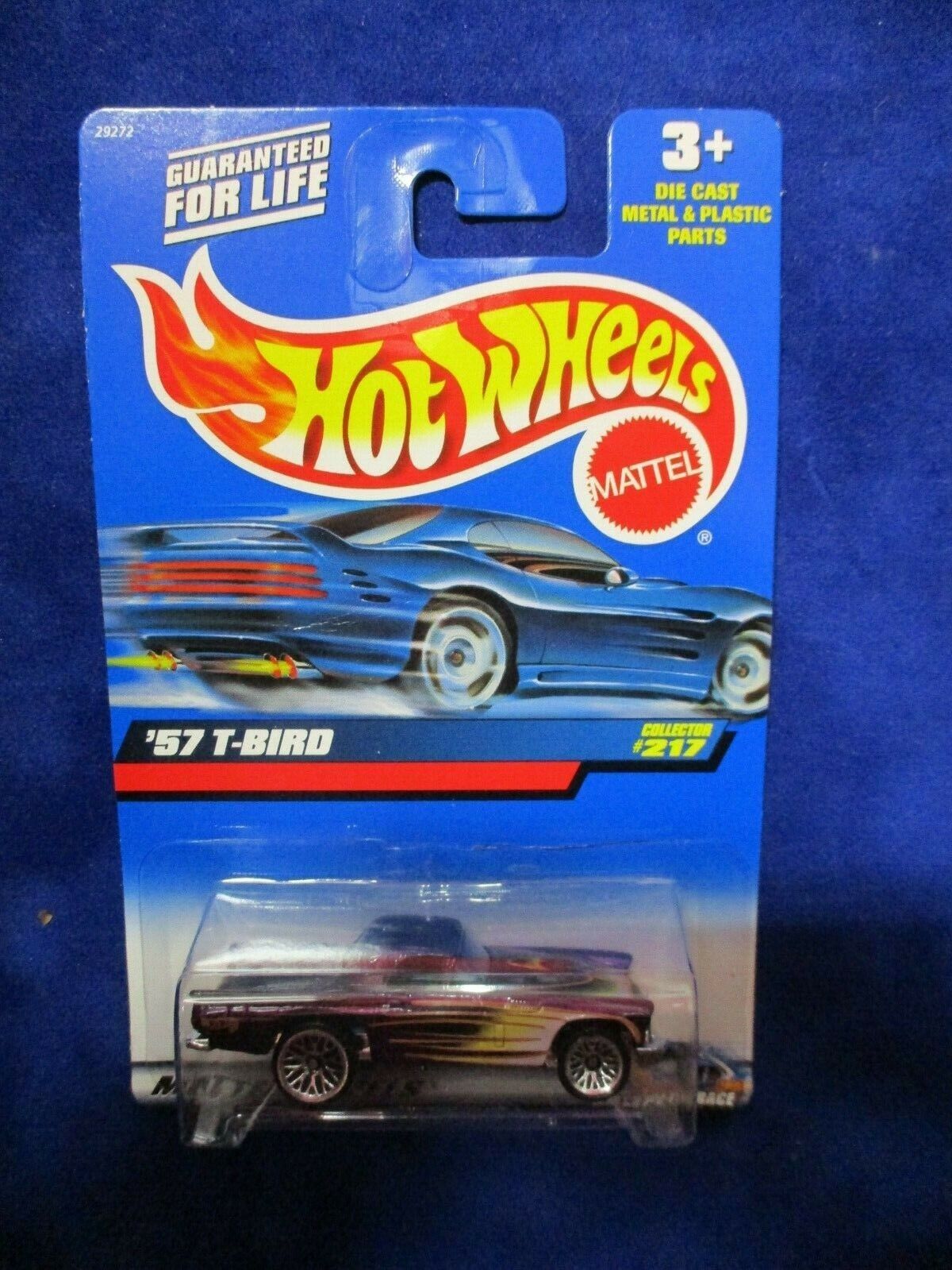 Hot Wheels Mattel Wheels '57 T-Bird 2000 Collector #217 Purple